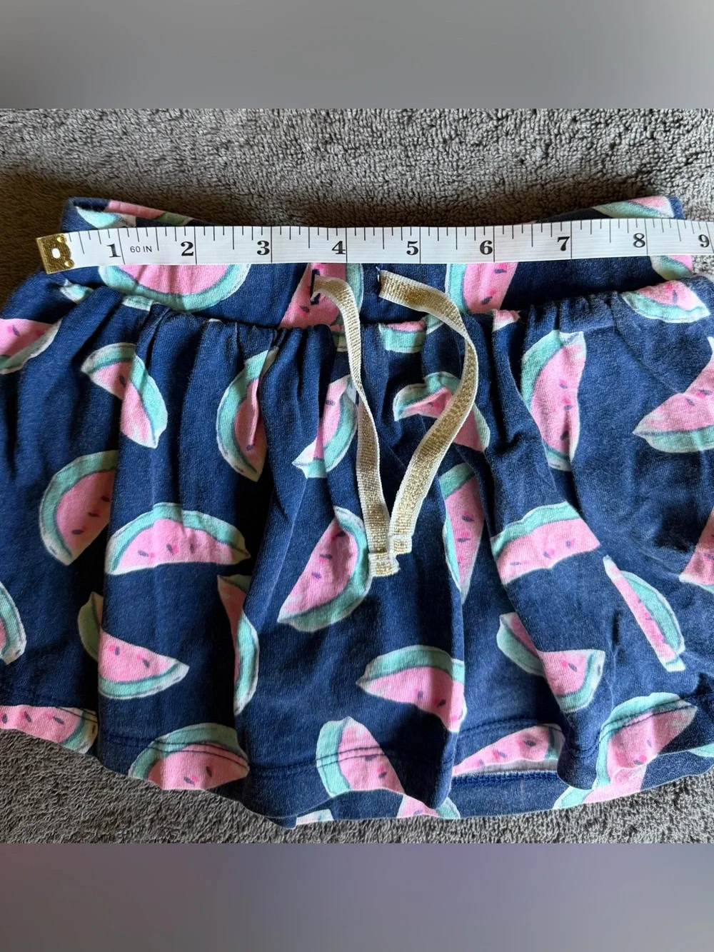 ❤️$4 with Bundle! Pink Ruffle Tank Top with Navy Blue Watermelon Skort
